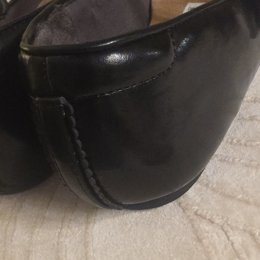 Dr. Scholl's Wexley Jane Classic Black Flats with Strap Size 9.5 Wide - Picture 12 of 16